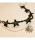 AK029 - Layered Star Lace Anklet