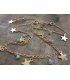 AK052 - Star charm and bead anklet 