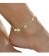 AK058 - Butterfly leaves beach anklet