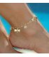 AK058 - Butterfly leaves beach anklet