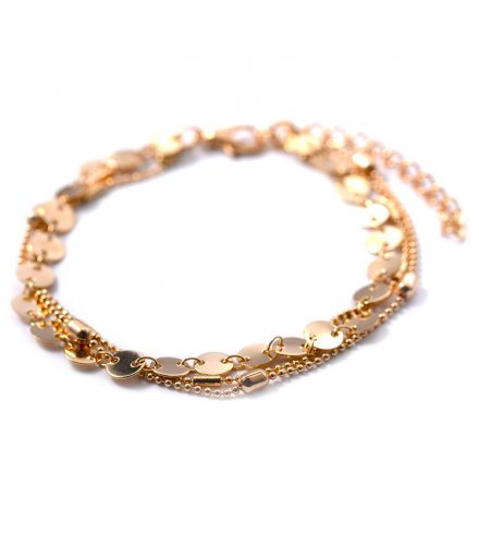 AK063 - Sequins chain anklet