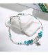 AK099 - Fashion blue turquoise crystal anklet
