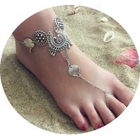 AK146 - Hollow Carved Retro Anklet 