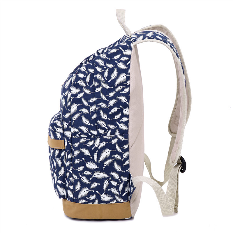 Blue Feather Backpack