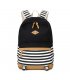 BP512 - canvas stripe stitching women's backpack
