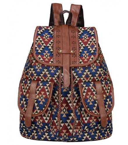 BP525 - American style casual canvas ladies backpack