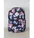BP724 - Blue Floral Canvas Backpack
