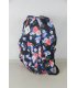 BP724 - Blue Floral Canvas Backpack
