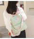 BP773 - Floral Green Canvas Backpack