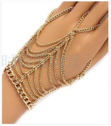 B344 - Multi Finger Chain Bracelet