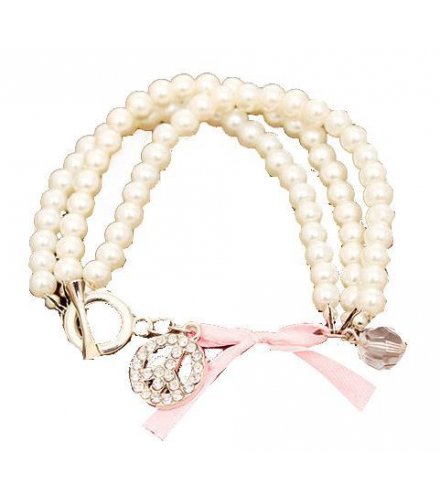 B447 - White Pearl Bracelet
