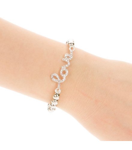 B468 - Silver LOVE Bracelet