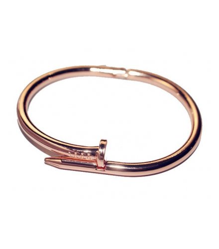 B481 - Rose Gold Nail Bracelet