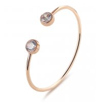 B538 - Diamond wild simple copper bracelet