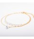 B574 - Love gemstone bare stone zircon bracelet