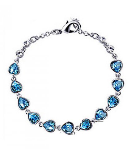 B591 - Simple ladies crystal bracelet