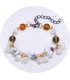 B614 - White turquoise bracelet