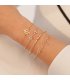 B630 - LOVE geometry knotted bracelet