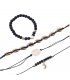 B642 - Flower beads chain moon Bracelet