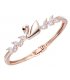 B684 - Swan zircon rose gold bracelet