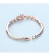 B684 - Swan zircon rose gold bracelet