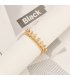 B714 - Diamond double copper chain fashion bracelet