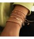 B813 - Simple Thick Chain 5 Set Bracelet