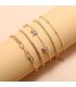 B815 - Simple temperament multi-layer 5 five-piece bracelet