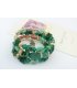 B826 - Bead Resin Stone Crystal Alloy Multi Layer Bracelet