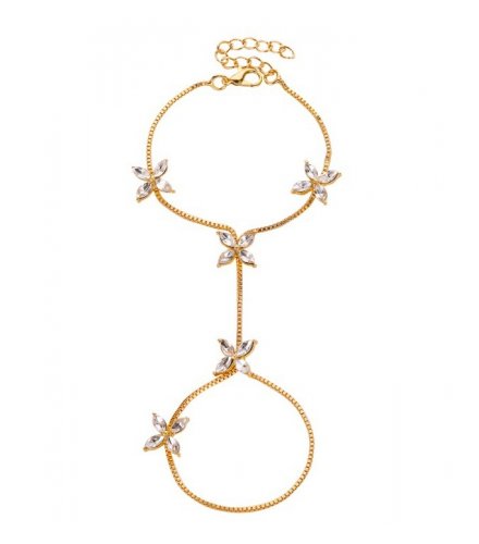 B845 - Floral Chain Bracelet
