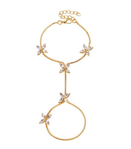 B845 - Floral Chain Bracelet