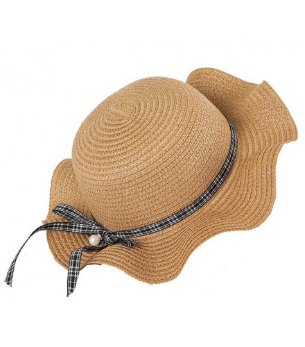 CA061 - Summer girl straw wave along straw hat