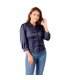 C275 - Navy Blue Casual Everyday Blouse