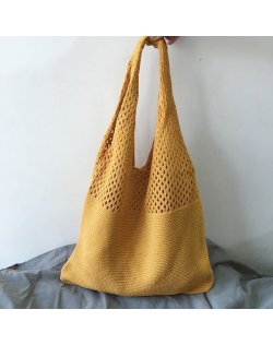 CL1092 - Korean Retro hollow knitted portable shoulder bag