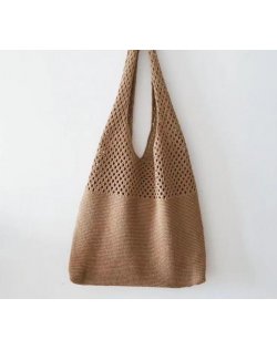 CL1093 - Korean Retro hollow knitted portable shoulder bag