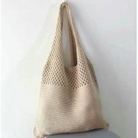 CL1095 - Korean Retro hollow knitted portable shoulder bag