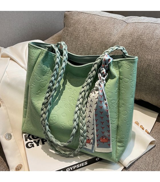 CL1112 - Embossed Green Fashion Handbag