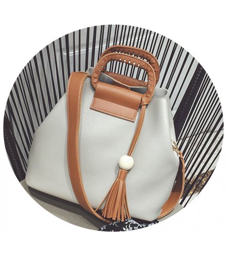 CL330 - Retro casual wooden beads fringed bag