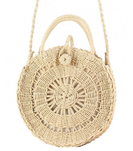 CL571 - Vacation beach woven Straw Handbag