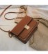 CL599 - Oil leather mortise lock handbag