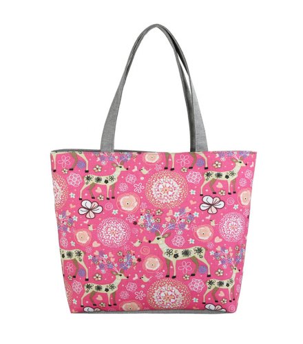 CL723 - Canvas Pink Floral Bag