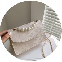 CL795 - Fashion Pearl Square Handbag