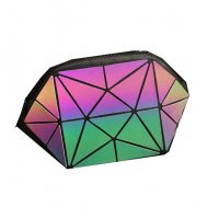 CL830 - Reflect light semicircle cosmetic Bag