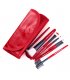 MA464 - O. TWO. O 7pcs Red Make Up Brushes Set