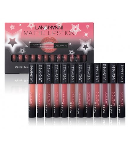 MA468 - LANGMANNI Velvet Rich Matte 12 Piece Lipstick Set