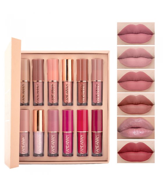 MA569 - 12-Color Liquid Lipstick Makeup Set