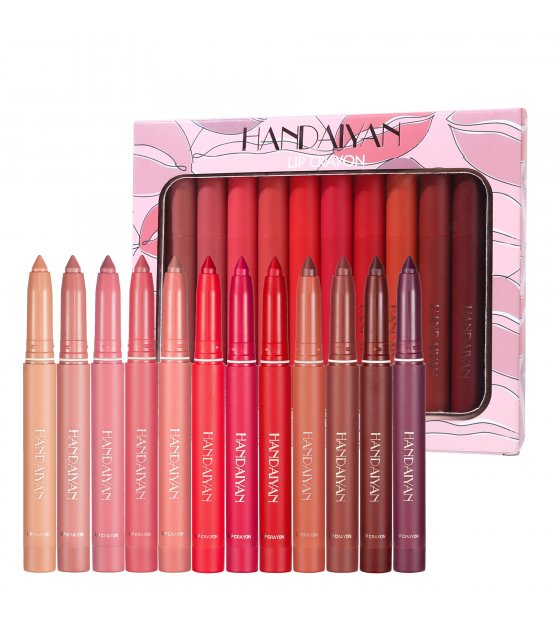 MA575 - 12 Colors Lip Pencil Set