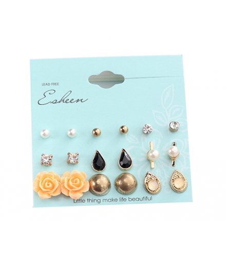 E1004 - Retro fashion rose drop earrings