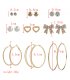 E1007 - Fashion New Butterfly Beads Diamond Alloy Earrings
