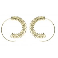 E1020 - Simple round rotating earrings